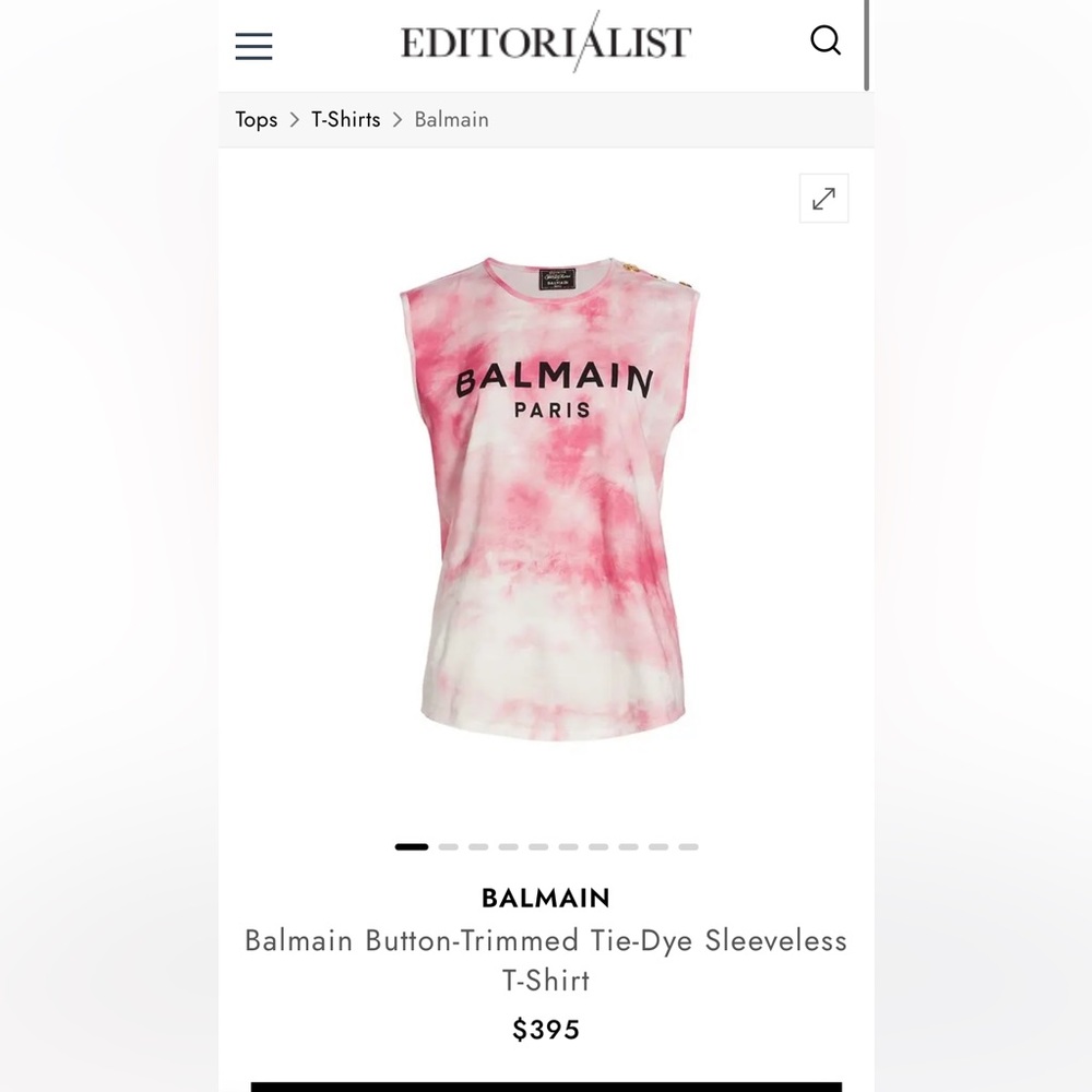 Balmain Button Tank
